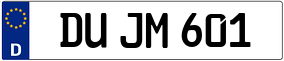Truck License Plate
